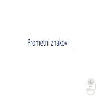 Prometni znakovi