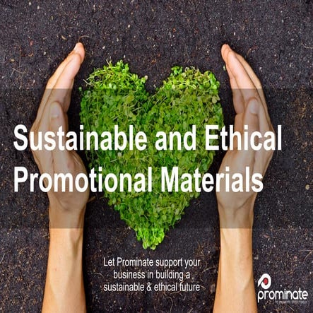 Prominate sustainable and recycled merchandise