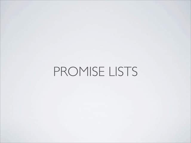 Promise list