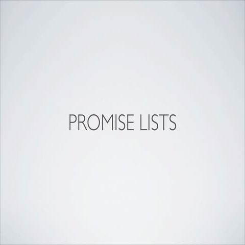 Promise list