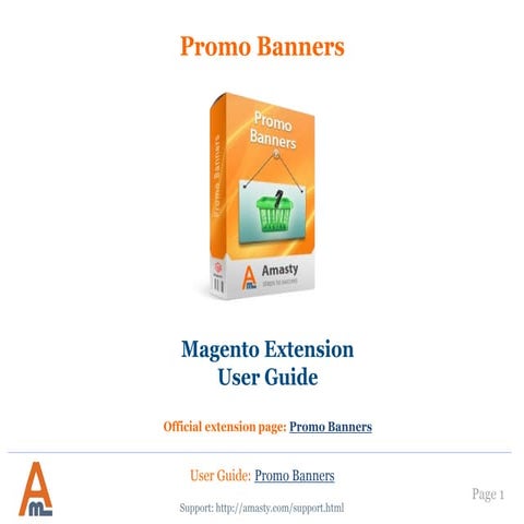 Promo Banners User Guide