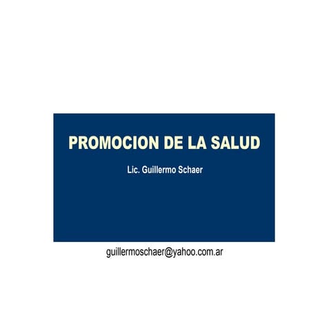 Promoción de la Salud