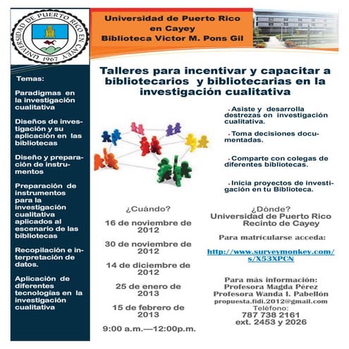 Promoción ciclo de talleres