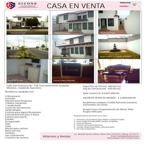 Promocion  Venta  Casa  Juriquilla