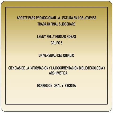 Promocionar la lectura entre los jovenes