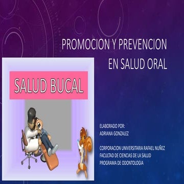 Promocion y prevencion en salud oral 