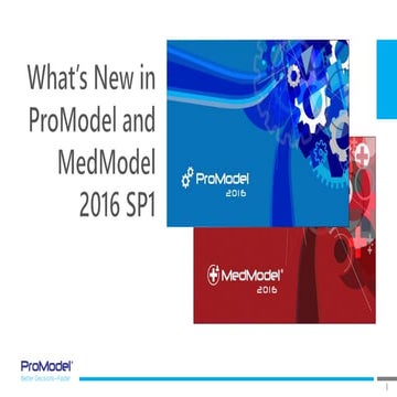 ProModel MedModel 2016 sp1 What's New? | PPTX