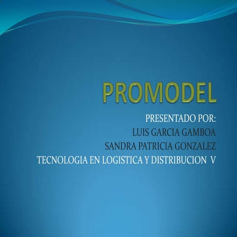 Promodel diapositivas