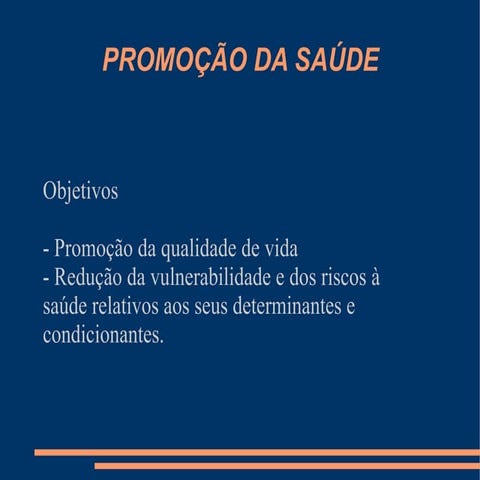 Promoção da saúde e projeto cidade em paz 