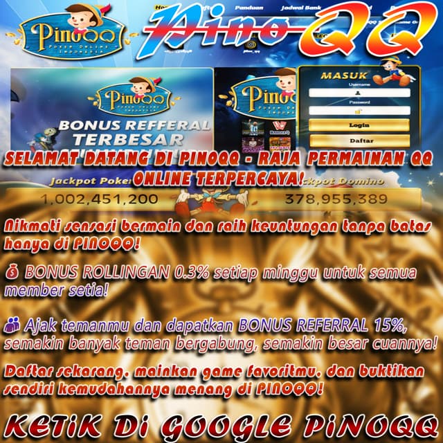 PINOQQ PUSAT GAME AMAN DAN TERGACOR SE ASIA