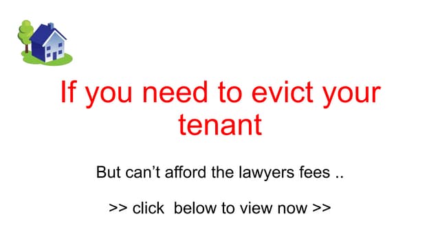 How to evict your tenant without solicitors | PPT