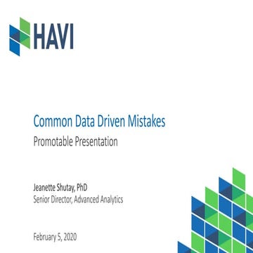 Data Driven Culture with Slalom's Director of Analytics | PDF