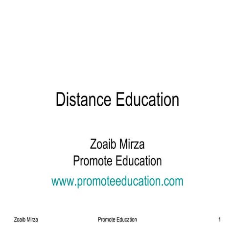 Promote Education Distance Education