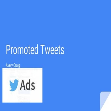 Promoteing via twitter avery craig
