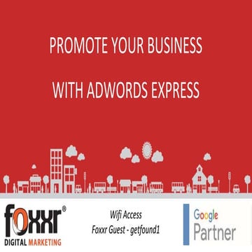 Promote your business with ad words express