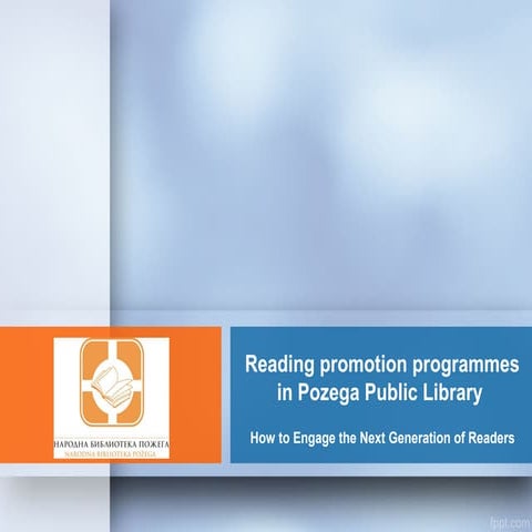 Promoting reading in Pozega Public library