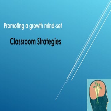 Promoting a growth mind set classroom