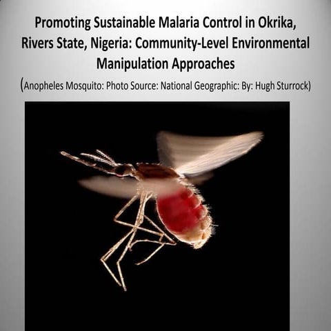Promoting environmental manipulation for malaria control.2015