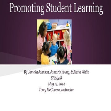 Promoting Student Learning