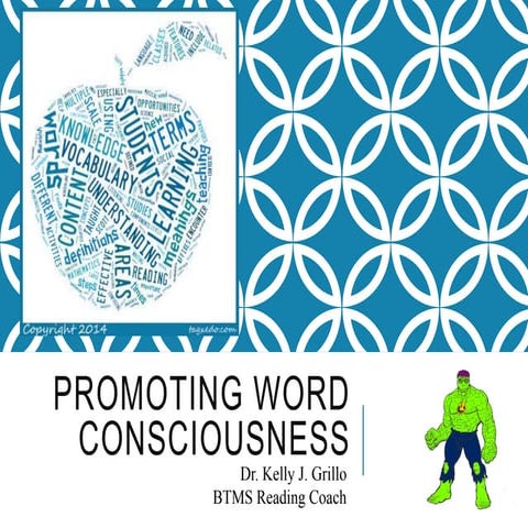 Promoting word consciousness | PPTX