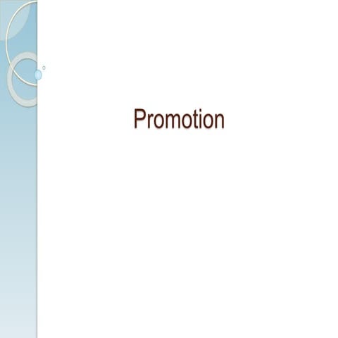 Promotion Strategy