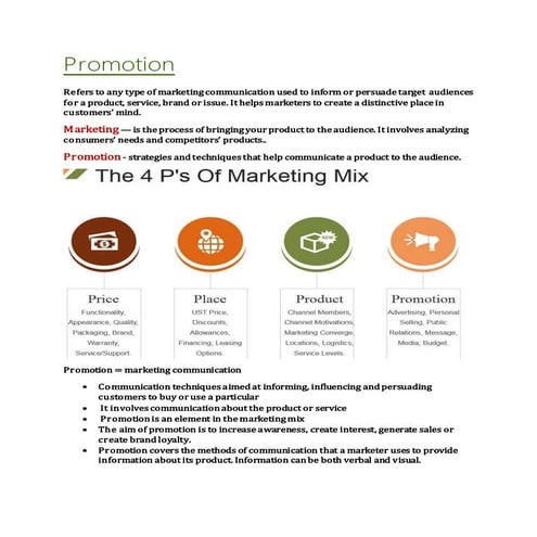 Promotion | DOCX