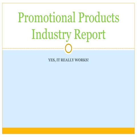 Promotional  Products  Market  Report