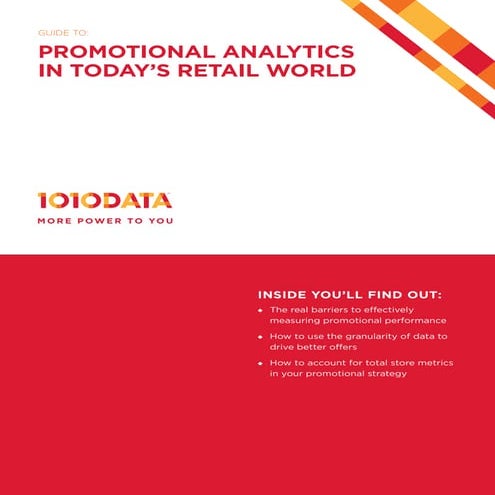 Promotional analytics