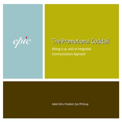Promotional Cocktail | PPT