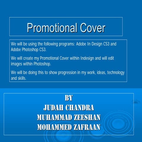 Promotional cover  construction