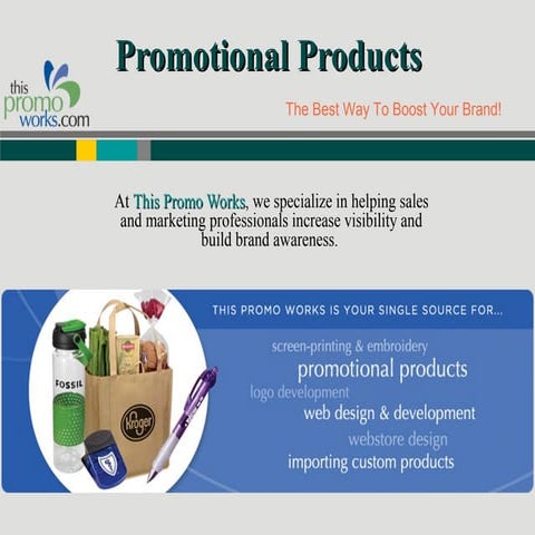 Promotional products | PPT