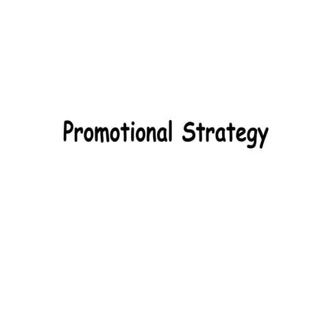 Promotion and pricing strategies