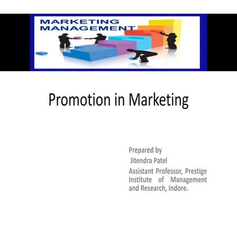 Promotion in marketing