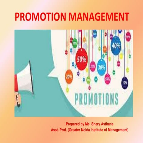 Promotion Management