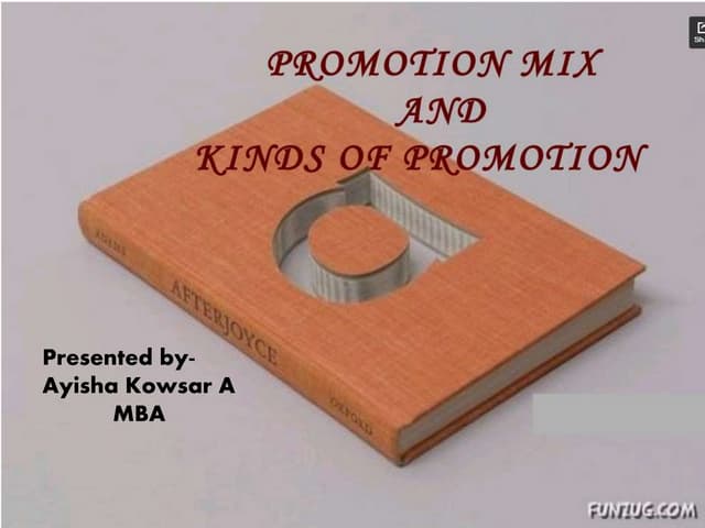 Promotion mix