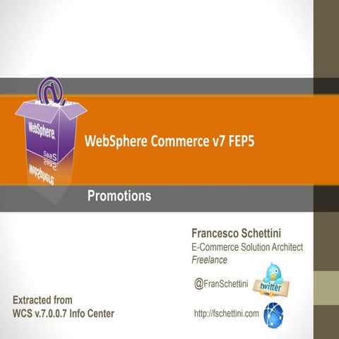 WebSphere Commerce Promotions overview