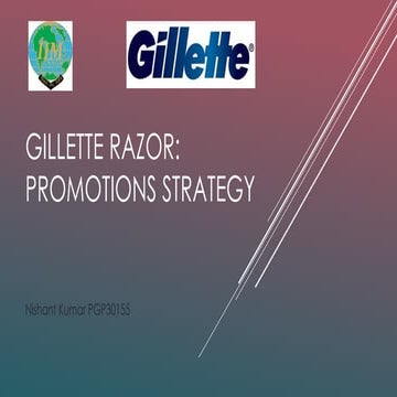 Promotions Stratey of Gillette Razor