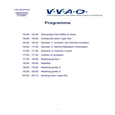 Promoveren handouts