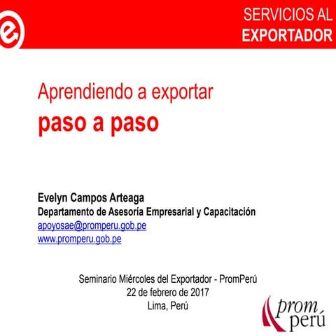 PROMPERU - ruta exportadora | PDF