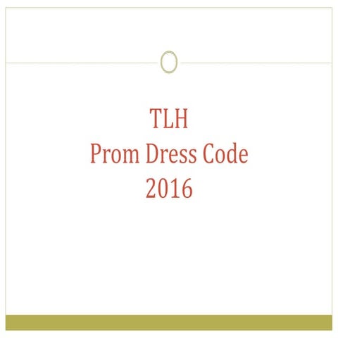Prom Dress Code Presentation | PPT