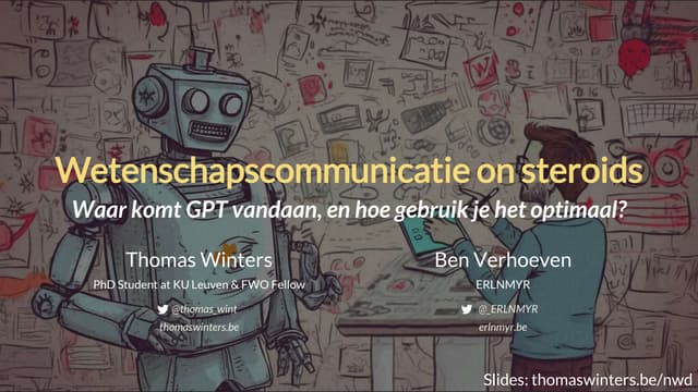 Wetenschapscommunicatie on steroids