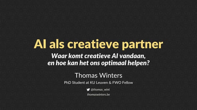 AI als creatieve partner