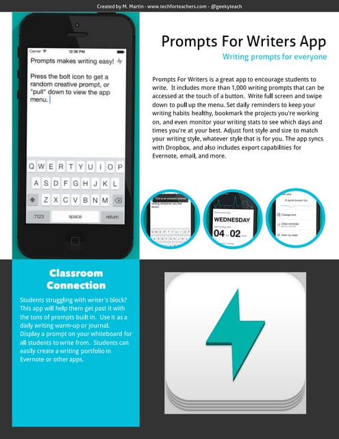 Prompts For Writers App Review
