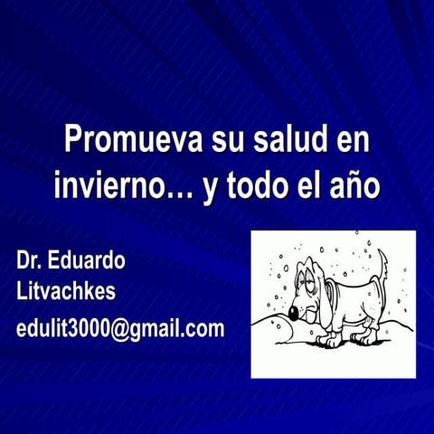 Promueva su salud en invierno 