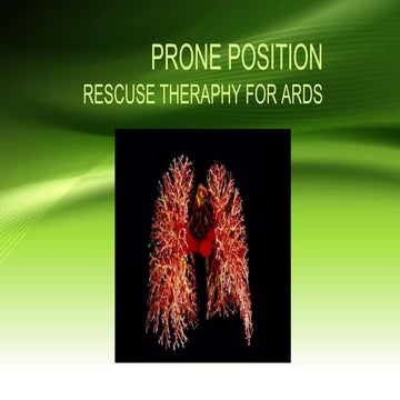 PRONE POSITION ventilation in critical care