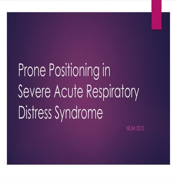 Prone Positioning in Severe Acute Respiratory Distress Syndrome.pptx