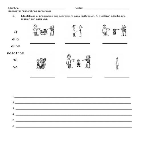 Ejercicios De Pronombres Personales La Importancia De La