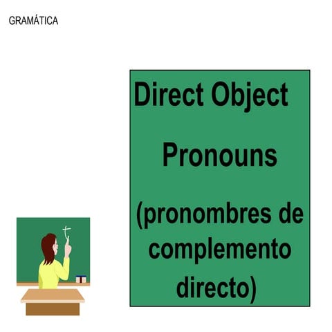 Pronombres de complemento directo