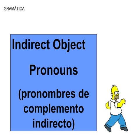 Pronombres de complementos indirectos