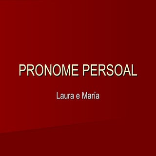 Pronome persoal